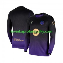 FC Barcelona Dres Venkovní Fotbalové Dresy pro Muže 2026-2027 Dlouhý rukáv