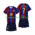 FC Barcelona Dres Ferran Torres 7 Domácí Fotbalové Dresy pro Děti 2026-2027 Krátký rukáv