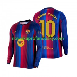 FC Barcelona Dres Lamine Yamal 10 Domácí Fotbalové Dresy pro Muže 2026-2027 Dlouhý rukáv