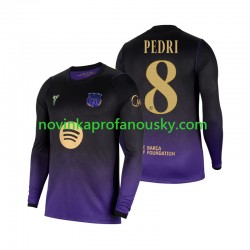 FC Barcelona Dres Pedri 8 Venkovní Fotbalové Dresy pro Muže 2026-2027 Dlouhý rukáv