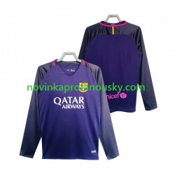 FC Barcelona Dres 2016 2017 Retro Venkovní Fotbalové Dresy pro Muže Dlouhý rukáv