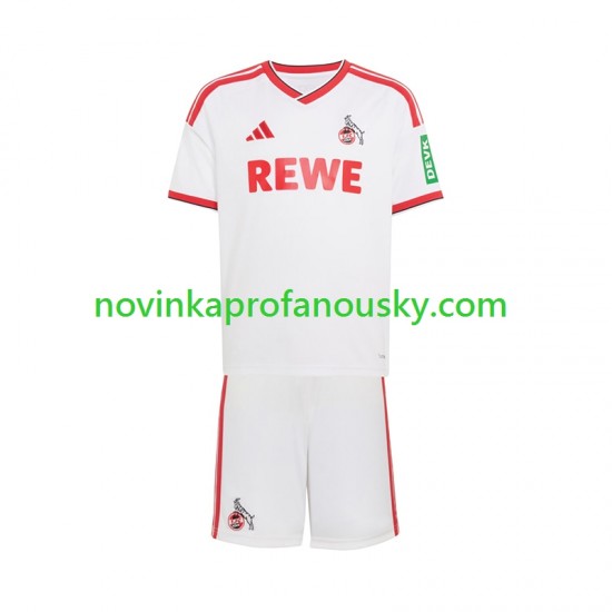 FC Köln Dres Domácí Fotbalové Dresy pro Děti 2026-2027 Krátký rukáv