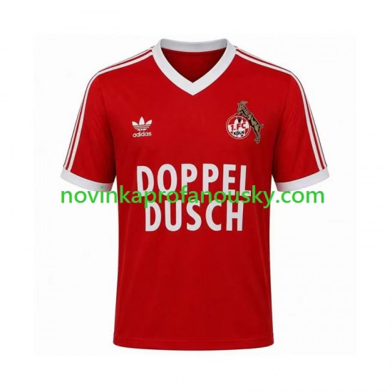 FC Köln Dres 1984 1985 Retro Venkovní Fotbalové Dresy pro Muže Krátký rukáv