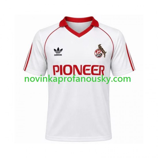 FC Köln Dres 1980 1981 Retro Domácí Fotbalové Dresy pro Muže Krátký rukáv