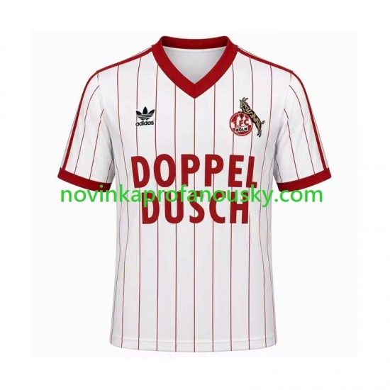 FC Köln Dres 1982 1983 Retro Domácí Fotbalové Dresy pro Muže Krátký rukáv