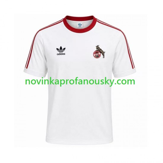 FC Köln Dres 1986 1987 Retro Domácí Fotbalové Dresy pro Muže Krátký rukáv