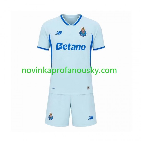 FC Porto Dres Alternativní Fotbalové Dresy pro Děti 2026-2027 Krátký rukáv