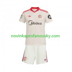 Sevilla FC Dres Retro Domácí Fotbalové Dresy pro Děti 2025-2026 Krátký rukáv