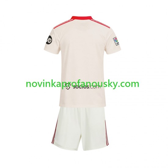 Sevilla FC Dres Retro Domácí Fotbalové Dresy pro Děti 2025-2026 Krátký rukáv