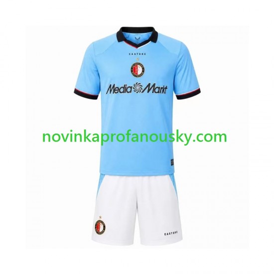 Feyenoord Rotterdam Dres Venkovní Fotbalové Dresy pro Děti 2026-2027 Krátký rukáv