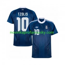 Řecko Dres Christos Tzolis 17 Venkovní Fotbalové Dresy pro Muže 2026-2027 Krátký rukáv