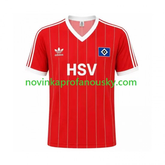 Hamburger SV Dres 1983 Retro Venkovní Fotbalové Dresy pro Muže Krátký rukáv
