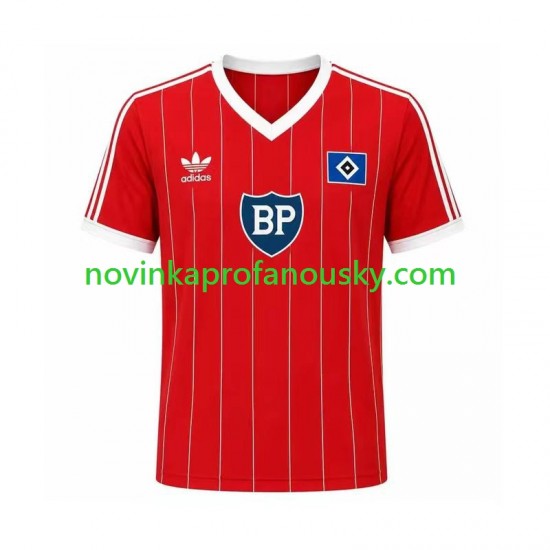 Hamburger SV Dres 1984 Retro Venkovní Fotbalové Dresy pro Muže Krátký rukáv