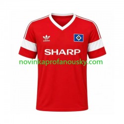 Hamburger SV Dres 1988 Retro Venkovní Fotbalové Dresy pro Muže Krátký rukáv