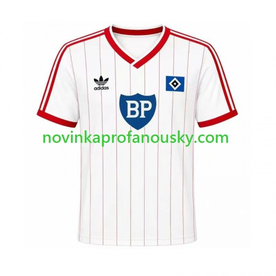 Hamburger SV Dres 1984 Retro Domácí Fotbalové Dresy pro Muže Krátký rukáv