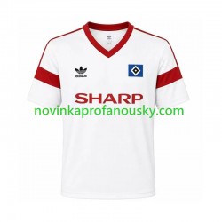 Hamburger SV Dres 1988 Retro Domácí Fotbalové Dresy pro Muže Krátký rukáv
