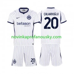 Inter Milán Dres Hakan Calhanoglu 20 Venkovní Fotbalové Dresy pro Děti 2026-2027 Krátký rukáv