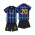 Inter Milán Dres Hakan Calhanoglu 20 Domácí Fotbalové Dresy pro Děti 2026-2027 Krátký rukáv