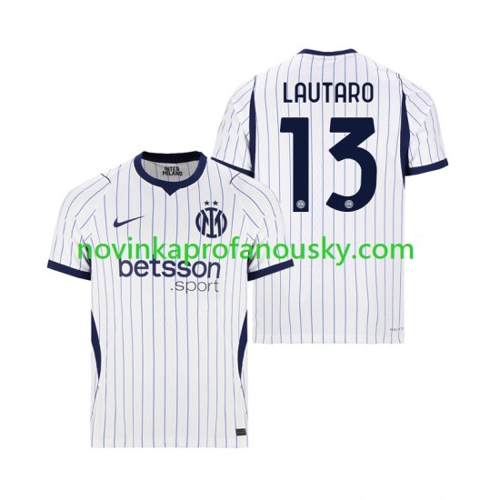Inter Milán Dres Lautaro Martinez 13 Venkovní Fotbalové Dresy pro Muže 2026-2027 Krátký rukáv