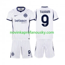 Inter Milán Dres Marcus Thuram 9 Venkovní Fotbalové Dresy pro Děti 2026-2027 Krátký rukáv