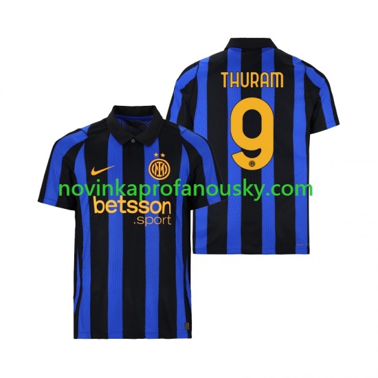 Inter Milán Dres Marcus Thuram 9 Domácí Fotbalové Dresy pro Muže 2026-2027 Krátký rukáv