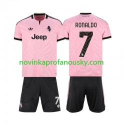 Juventus Dres Cristiano Ronaldo 7 Venkovní Fotbalové Dresy pro Děti 2026-2027 Krátký rukáv