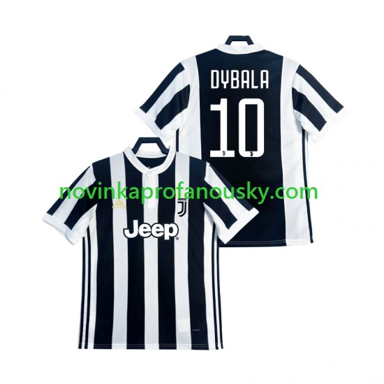 Juventus Dres DYBALA 21 2017 2018 Retro Domácí Fotbalové Dresy pro Muže Krátký rukáv
