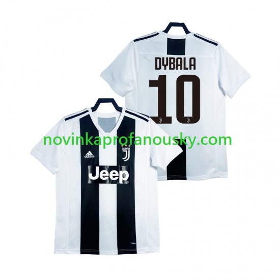 Juventus Dres DYBALA 21 2018 2019 Retro Domácí Fotbalové Dresy pro Muže Krátký rukáv