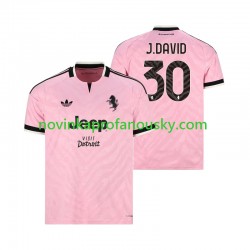 Juventus Dres Jonathan David 30 Venkovní Fotbalové Dresy pro Muže 2026-2027 Krátký rukáv