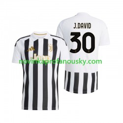 Juventus Dres Jonathan David 30 Domácí Fotbalové Dresy pro Muže 2026-2027 Krátký rukáv