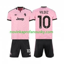 Juventus Dres Kenan Yildiz 10 Venkovní Fotbalové Dresy pro Děti 2026-2027 Krátký rukáv