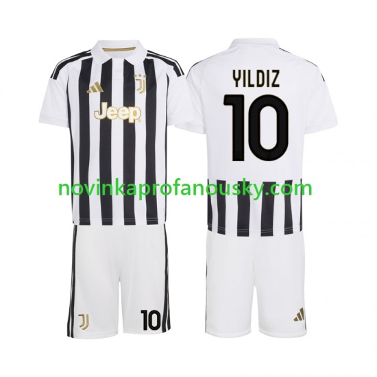 Juventus Dres Kenan Yildiz 10 Domácí Fotbalové Dresy pro Děti 2026-2027 Krátký rukáv