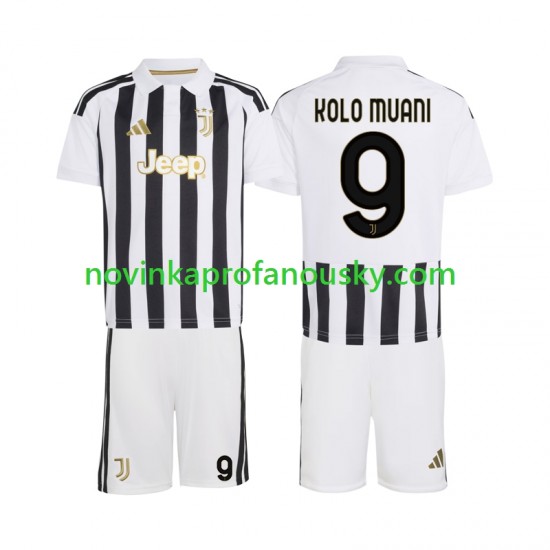 Juventus Dres Randal Kolo Muani 9 Domácí Fotbalové Dresy pro Děti 2026-2027 Krátký rukáv