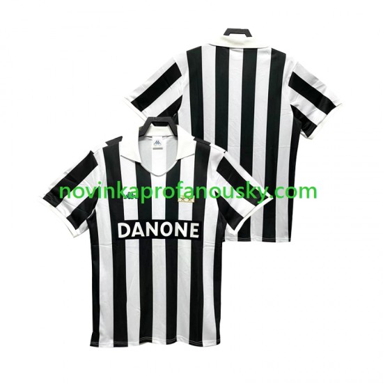 Juventus Dres 1992 Retro Domácí Fotbalové Dresy pro Muže 1994 Krátký rukáv