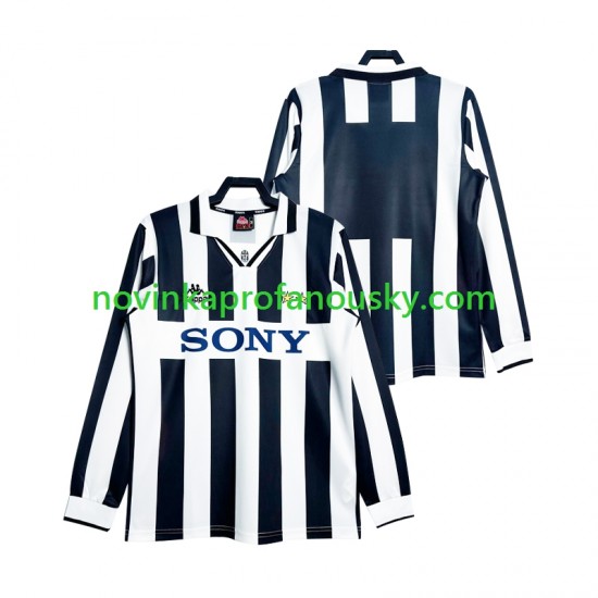 Juventus Dres 1997 Retro Domácí Fotbalové Dresy pro Muže Dlouhý rukáv