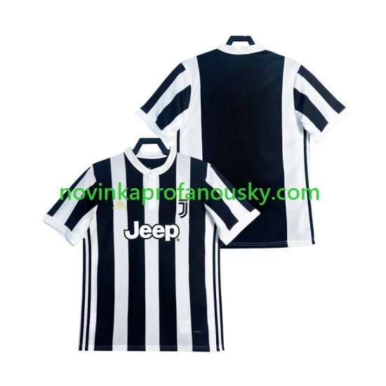 Juventus Dres 2017 2018 Retro Domácí Fotbalové Dresy pro Muže Krátký rukáv