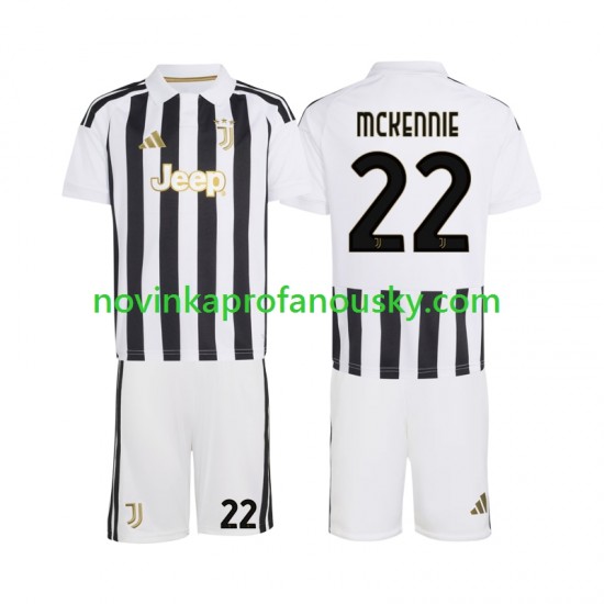 Juventus Dres Weston McKennie 22 Domácí Fotbalové Dresy pro Děti 2026-2027 Krátký rukáv