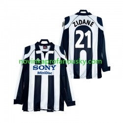 Juventus Dres ZIDANE 21 1997 Retro Domácí Fotbalové Dresy pro Muže 1998 Dlouhý rukáv