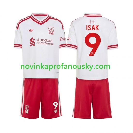 Liverpool Dres Alexander Isak 9 Venkovní Fotbalové Dresy pro Děti 2026-2027 Krátký rukáv