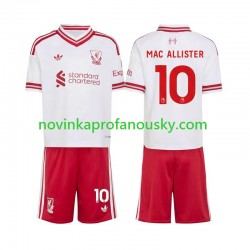 Liverpool Dres Alexis Mac Allister 10 Venkovní Fotbalové Dresy pro Děti 2026-2027 Krátký rukáv