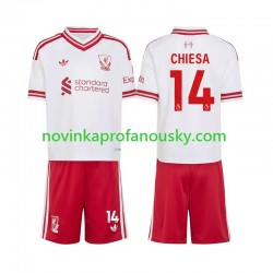 Liverpool Dres Federico Chiesa 14 Venkovní Fotbalové Dresy pro Děti 2026-2027 Krátký rukáv