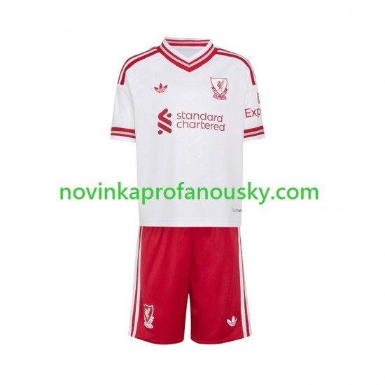 Liverpool Dres Venkovní Fotbalové Dresy pro Děti 2026-2027 Krátký rukáv