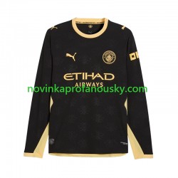 Manchester City Dres Venkovní Fotbalové Dresy pro Muže 2026-2027 Dlouhý rukáv