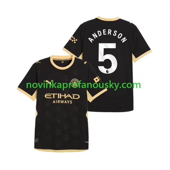 Manchester City Dres Elliot Anderson 5 Venkovní Fotbalové Dresy pro Muže 2026-2027 Krátký rukáv
