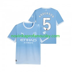 Manchester City Dres Elliot Anderson 5 Domácí Fotbalové Dresy pro Muže 2026-2027 Krátký rukáv