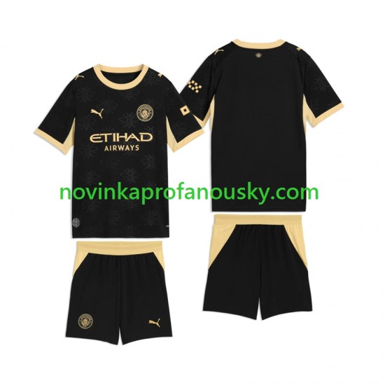Manchester City Dres Venkovní Fotbalové Dresy pro Děti 2026-2027 Krátký rukáv