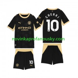 Manchester City Dres Rayan Cherki 10 Venkovní Fotbalové Dresy pro Děti 2026-2027 Krátký rukáv