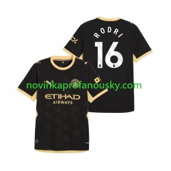 Manchester City Dres Rodri 16 Venkovní Fotbalové Dresy pro Muže 2026-2027 Krátký rukáv
