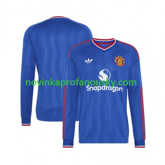 Manchester United Dres Venkovní Fotbalové Dresy pro Muže 2026-2027 Dlouhý rukáv