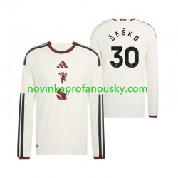 Manchester United Dres Benjamin Sesko 30 Alternativní Fotbalové Dresy pro Muže 2026-2027 Dlouhý rukáv